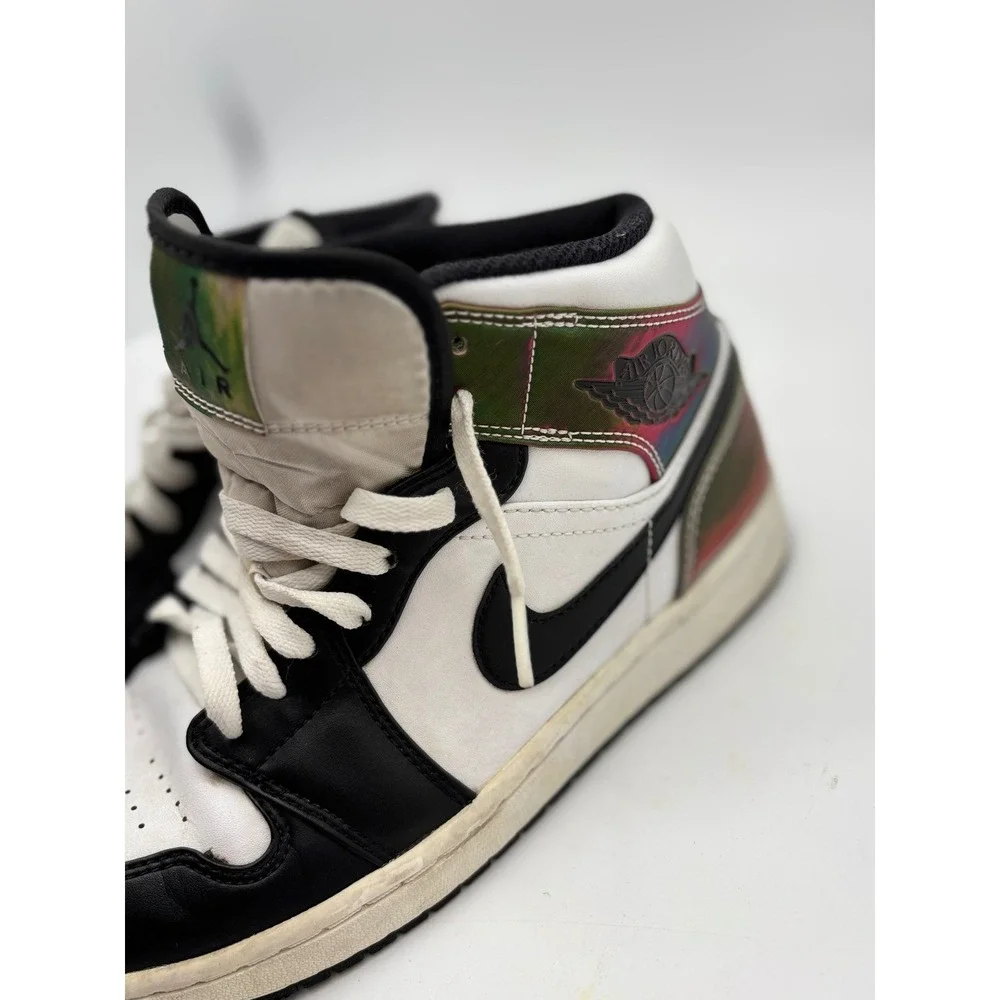 Nike Air Jordan 1 Mid Heat Reactive‎ Black White Multi DM7802-100 Mens Size 9